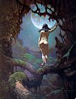Frank Frazetta The Moon's Rapture painting